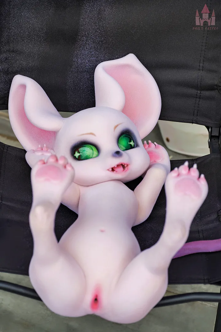 80cm (2ft7) Furry All-In-One Silicone Sex Doll Cheese Mouse with Fur